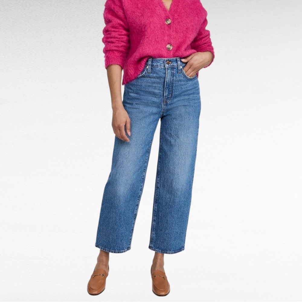 Madewell Factory The Perfect Vintage Classic Blue Cresslow Wash Wide-Leg Jeans